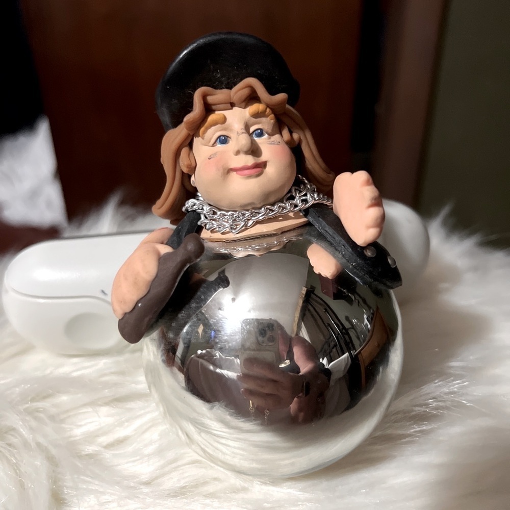 Dept 56 glass ornament Biker Babe born to be wild